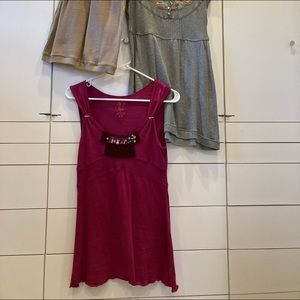 Free People Collection. Colors are wine, tan & gray. All in excellent condition